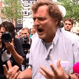 De interviewer van Geenstijl heeft het voor de zekerheid nog maar even gevraagd, maar deze man in Utrecht is echt HEEL ERG BOOS.